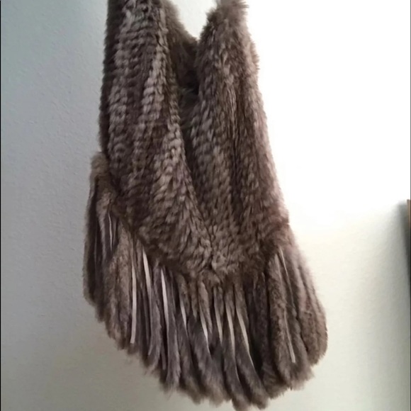 Funky East Rabbit Fur Bag - Picture 2 of 8